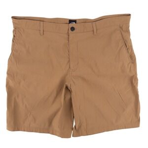 North Face Mens 38 Sprag Shorts Brown Outdoor Hiking Quick Dry Nylon 9" Inseam